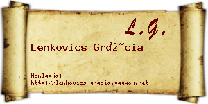 Lenkovics Grácia névjegykártya